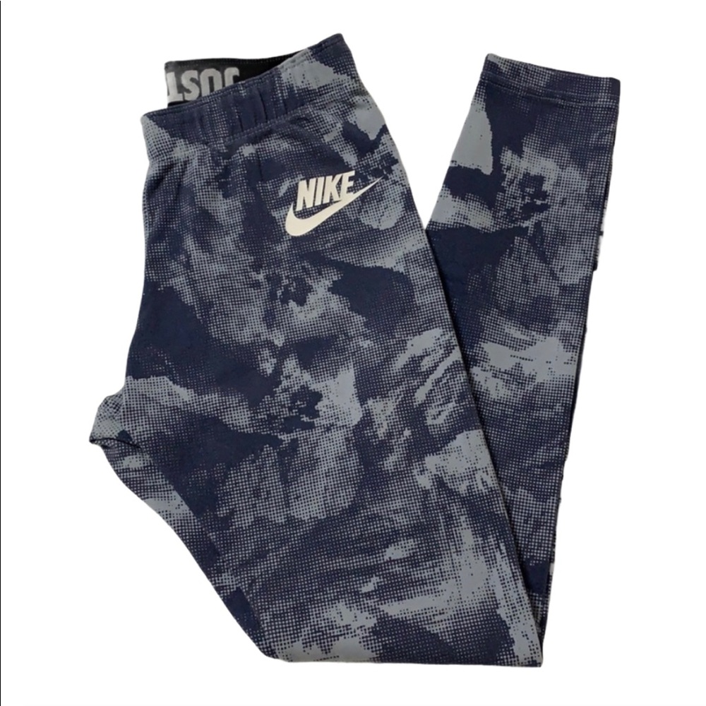 Nike Blue Pattern Active Leggings